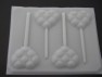 913 Quilted Hearts Chocolate or Hard Candy Lollipop Mold